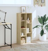 VidaXL Boekenkast 50x25x105 cm bewerkt hout sonoma eikenkleurig