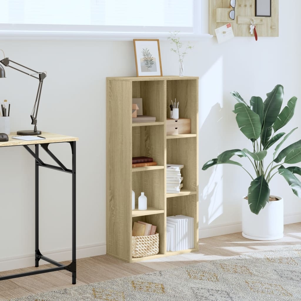 VidaXL Boekenkast 50x25x105 cm bewerkt hout sonoma eikenkleurig