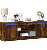 VidaXL Tv-meubel met LED 139,5x34x50 cm bewerkt hout gerookt eiken