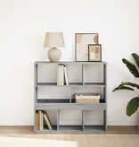 VidaXL Boekenkast/kamerscherm 100x33x94,5 cm grijs sonoma eiken