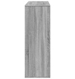 VidaXL Boekenkast/kamerscherm 100x33x94,5 cm grijs sonoma eiken