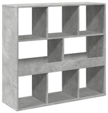VidaXL Boekenkast/kamerscherm 100x33x94,5 cm betongrijs