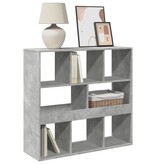 VidaXL Boekenkast/kamerscherm 100x33x94,5 cm betongrijs
