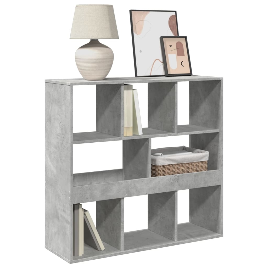 VidaXL Boekenkast/kamerscherm 100x33x94,5 cm betongrijs