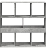 VidaXL Boekenkast/kamerscherm 100x33x94,5 cm betongrijs