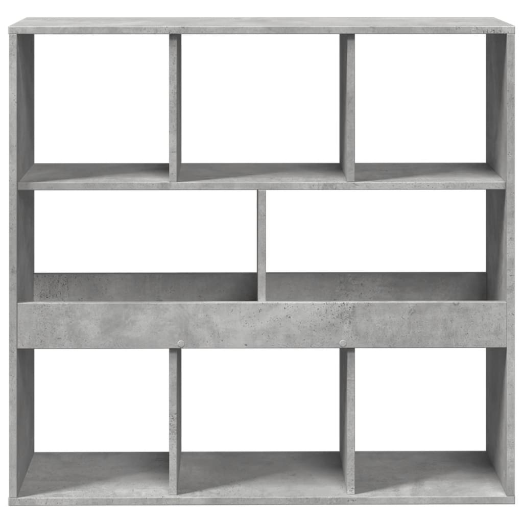 VidaXL Boekenkast/kamerscherm 100x33x94,5 cm betongrijs