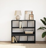 VidaXL Boekenkast/kamerscherm 100x33x94,5 cm zwart