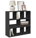 VidaXL Boekenkast/kamerscherm 100x33x94,5 cm zwart
