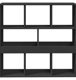 VidaXL Boekenkast/kamerscherm 100x33x94,5 cm zwart
