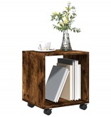 VidaXL Rolkast 37x33x42,5 cm bewerkt hout gerookt eikenkleurig