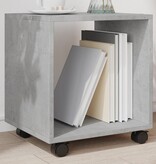 VidaXL Rolkast 37x33x42,5 cm bewerkt hout betongrijs