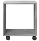 VidaXL Rolkast 37x33x42,5 cm bewerkt hout betongrijs
