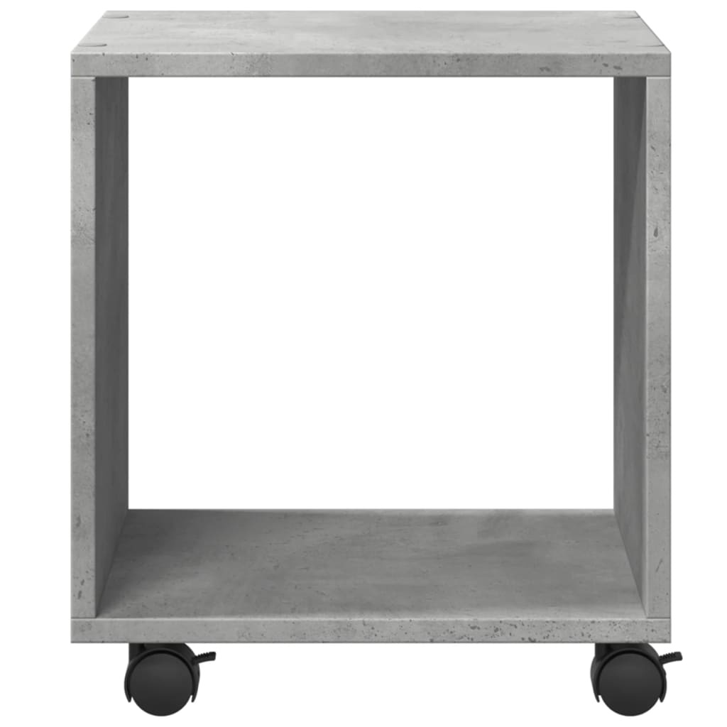 VidaXL Rolkast 37x33x42,5 cm bewerkt hout betongrijs