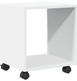 VidaXL Rolkast 37x33x42,5 cm bewerkt hout wit