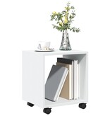 VidaXL Rolkast 37x33x42,5 cm bewerkt hout wit