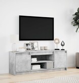 VidaXL Tv-meubel met LED 139,5x34x50 cm bewerkt hout betongrijs