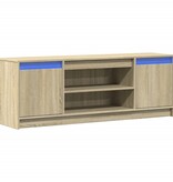 VidaXL Tv-meubel met LED 139,5x34x50 cm bewerkt hout sonoma eikenkleur