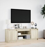 VidaXL Tv-meubel met LED 139,5x34x50 cm bewerkt hout sonoma eikenkleur