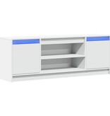 VidaXL Tv-meubel met LED 139,5x34x50 cm bewerkt hout wit