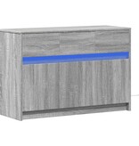 VidaXL Tv-meubel met LED 91x34x61 cm bewerkt hout grijs sonoma eiken