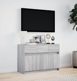VidaXL Tv-meubel met LED 91x34x61 cm bewerkt hout grijs sonoma eiken