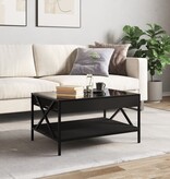 VidaXL Salontafel met Infinity LED 70x50x38 cm zwart