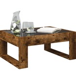 VidaXL Salontafel met Infinity LED 70x53x30 cm gerookt eikenkleurig