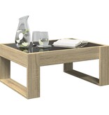 VidaXL Salontafel met Infinity LED 70x53x30 cm sonoma eikenkleurig