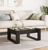 VidaXL Salontafel met Infinity LED 70x53x30 cm zwart