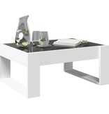 VidaXL Salontafel met Infinity LED 70x53x30 cm wit