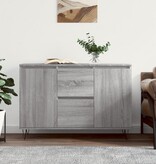VidaXL Dressoir 104x35x70 cm bewerkt hout grijs sonoma eikenkleurig