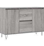 VidaXL Dressoir 104x35x70 cm bewerkt hout grijs sonoma eikenkleurig