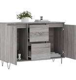 VidaXL Dressoir 104x35x70 cm bewerkt hout grijs sonoma eikenkleurig