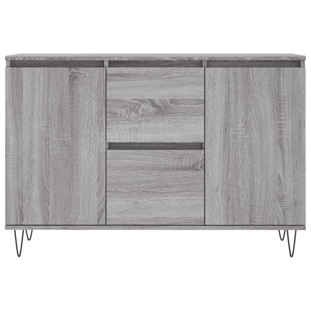 VidaXL Dressoir 104x35x70 cm bewerkt hout grijs sonoma eikenkleurig