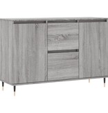 VidaXL Dressoir 104x35x70 cm bewerkt hout grijs sonoma eikenkleurig