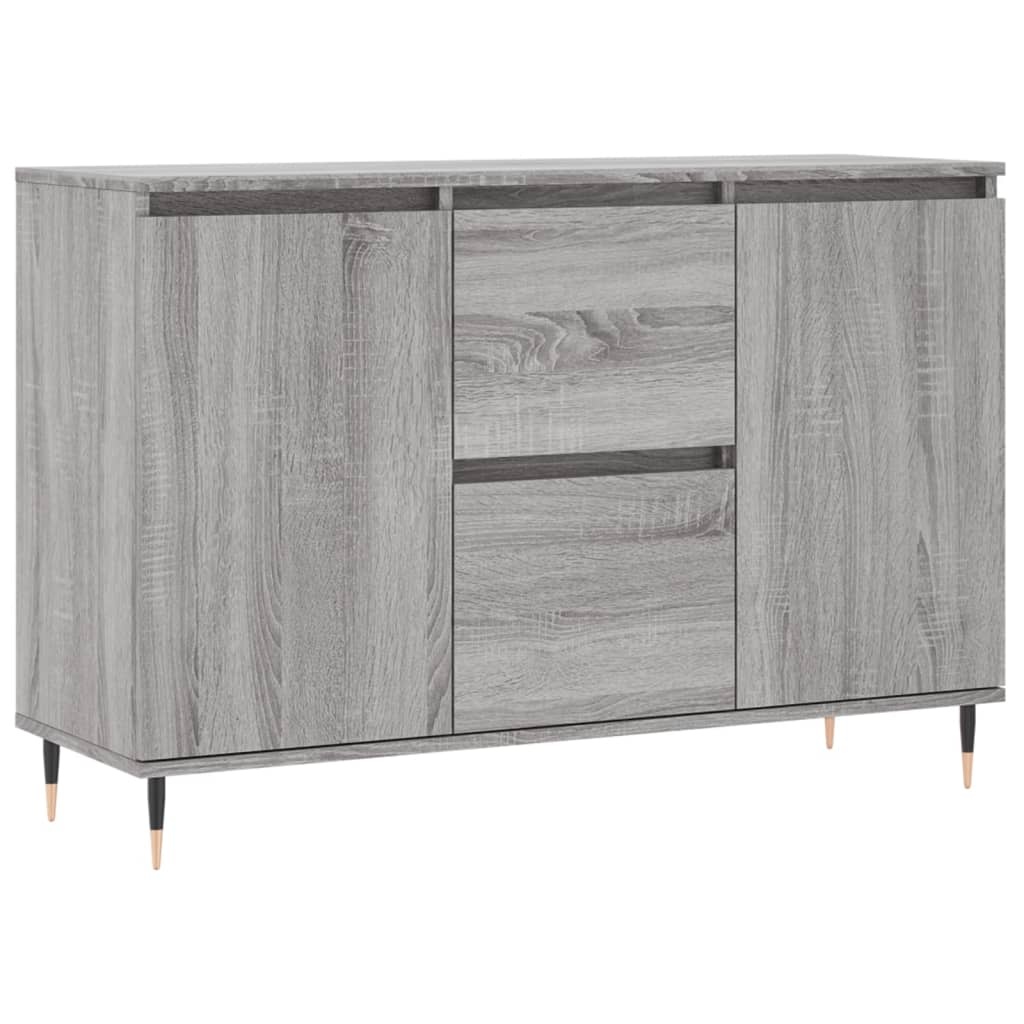 VidaXL Dressoir 104x35x70 cm bewerkt hout grijs sonoma eikenkleurig