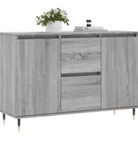 VidaXL Dressoir 104x35x70 cm bewerkt hout grijs sonoma eikenkleurig