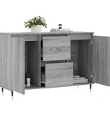 VidaXL Dressoir 104x35x70 cm bewerkt hout grijs sonoma eikenkleurig