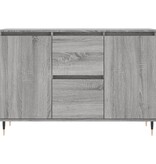 VidaXL Dressoir 104x35x70 cm bewerkt hout grijs sonoma eikenkleurig