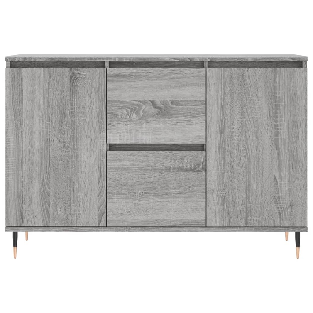 VidaXL Dressoir 104x35x70 cm bewerkt hout grijs sonoma eikenkleurig
