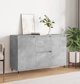 VidaXL Dressoir 104x35x70 cm bewerkt hout betongrijs