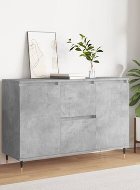 VidaXL Dressoir 104x35x70 cm bewerkt hout betongrijs