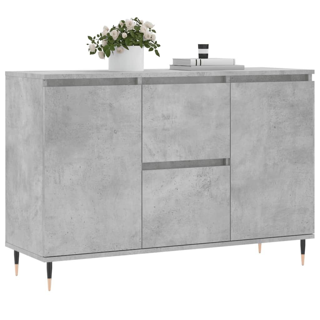VidaXL Dressoir 104x35x70 cm bewerkt hout betongrijs