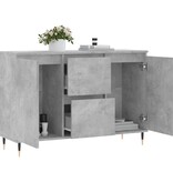 VidaXL Dressoir 104x35x70 cm bewerkt hout betongrijs