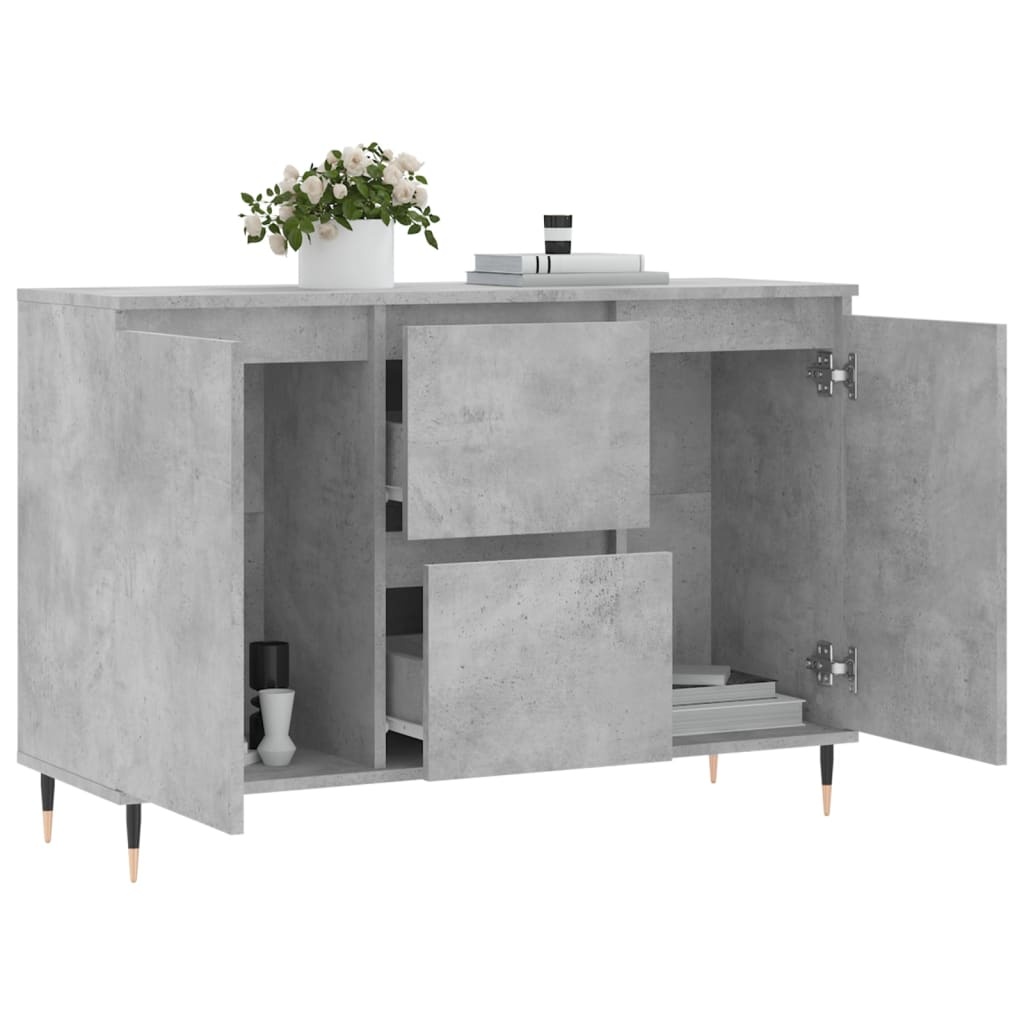 VidaXL Dressoir 104x35x70 cm bewerkt hout betongrijs
