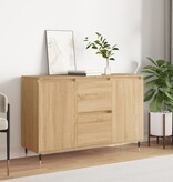 VidaXL Dressoir 104x35x70 cm bewerkt hout sonoma eikenkleurig