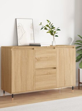 VidaXL Dressoir 104x35x70 cm bewerkt hout sonoma eikenkleurig