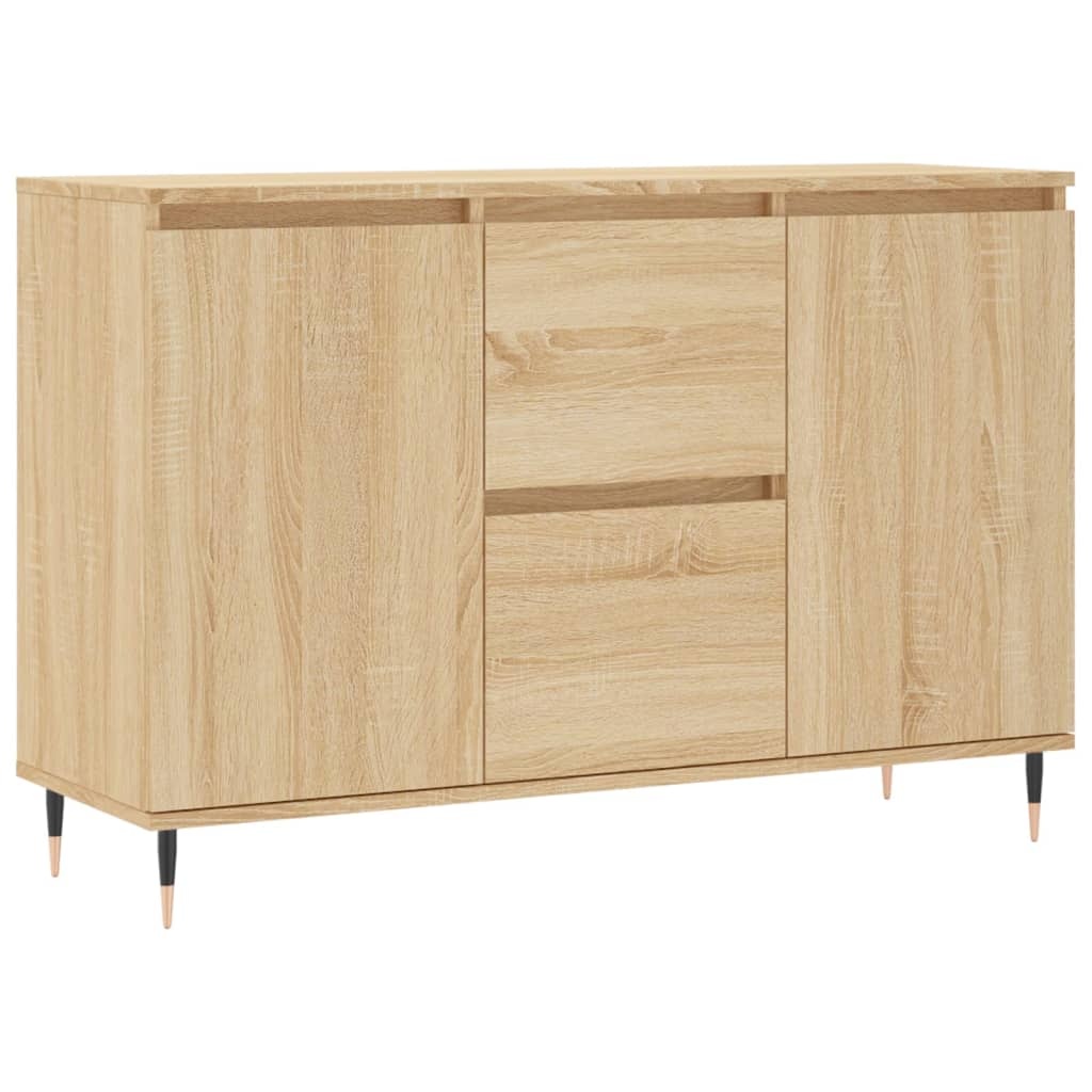 VidaXL Dressoir 104x35x70 cm bewerkt hout sonoma eikenkleurig