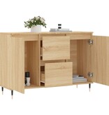VidaXL Dressoir 104x35x70 cm bewerkt hout sonoma eikenkleurig