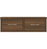 VidaXL Wandkast 60x26x18,5 cm bewerkt hout bruin eikenkleur